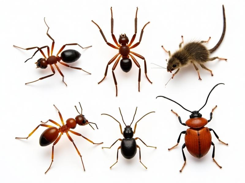 Common household pests identification guide Greater Portland Maine - ants, spiders, carpenter ants, mice, professional pest ID