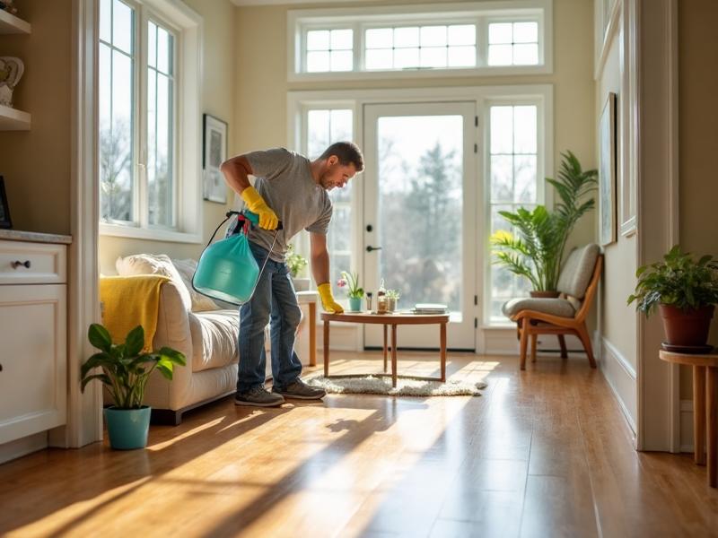 Spring cleaning for pest prevention in Southern Maine home - cleaning baseboards, sealing cracks, professional checklist